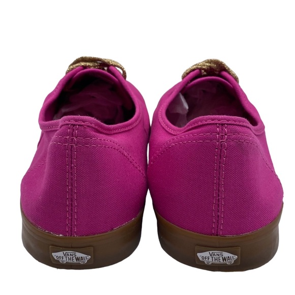 Vans Sneakers Lo Pro Pink Gold Glitter Canvas Casual Skate Colorful Size 10 - Picture 4 of 9